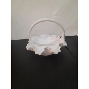 Fenton Hobnail Basket 8 inch diameter
